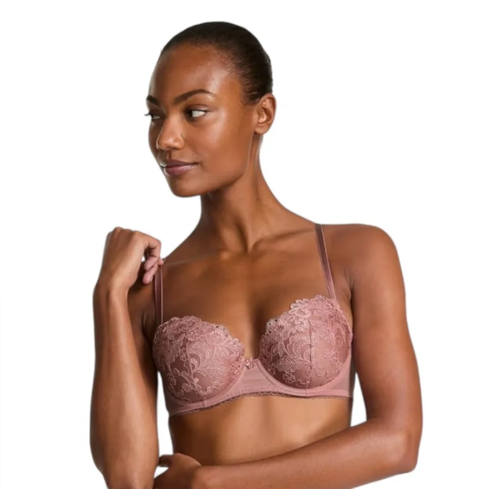 💐Victoria’s Secret Very Sexy Lined Balconette Underwire Bra in Rose Size 32B